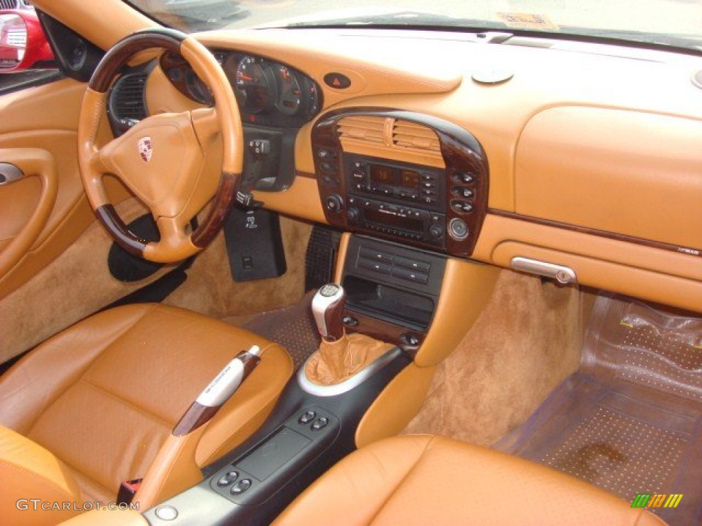 2002 Porsche 911 Carrera Cabriolet Natural Brown Dashboard Photo #60916372