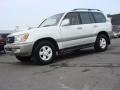 1999 Natural White Toyota Land Cruiser   photo #2