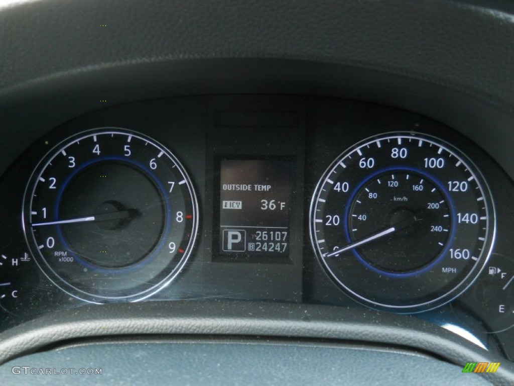 2011 G 37 x AWD Sedan - Blue Slate / Graphite photo #27