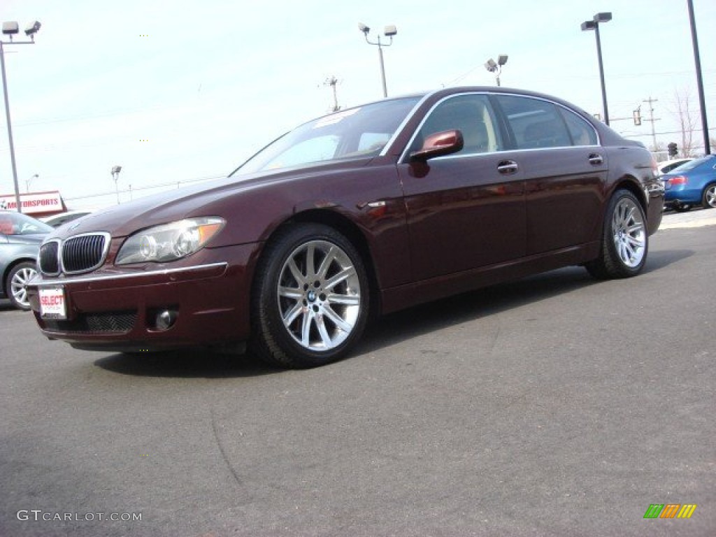 2006 7 Series 750Li Sedan - Barbera Red Metallic / Dark Beige/Beige III photo #2