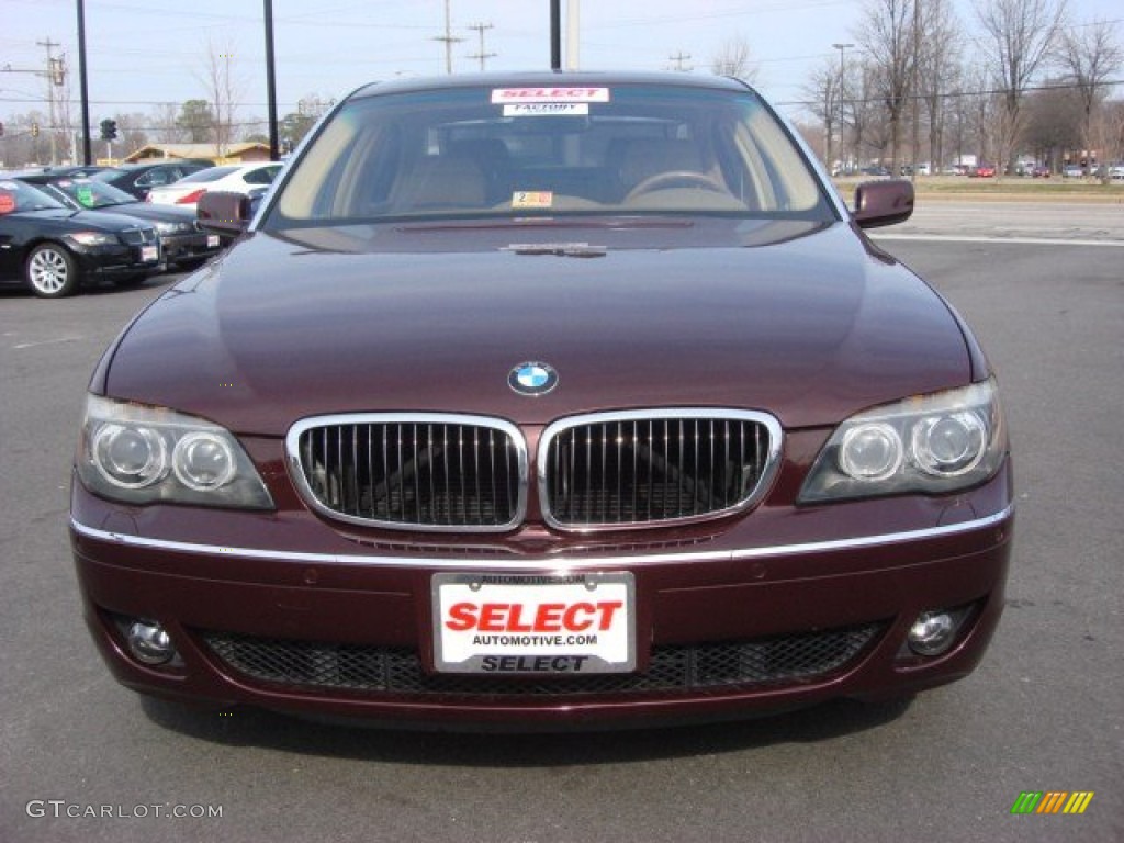 2006 7 Series 750Li Sedan - Barbera Red Metallic / Dark Beige/Beige III photo #9