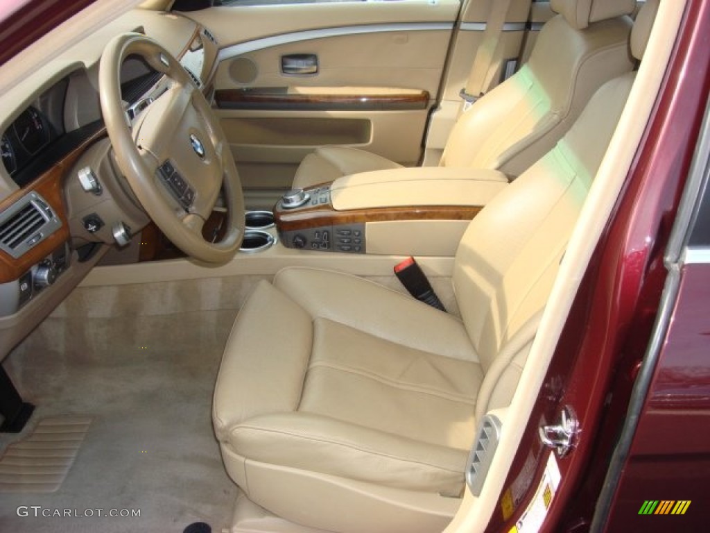 2006 7 Series 750Li Sedan - Barbera Red Metallic / Dark Beige/Beige III photo #10