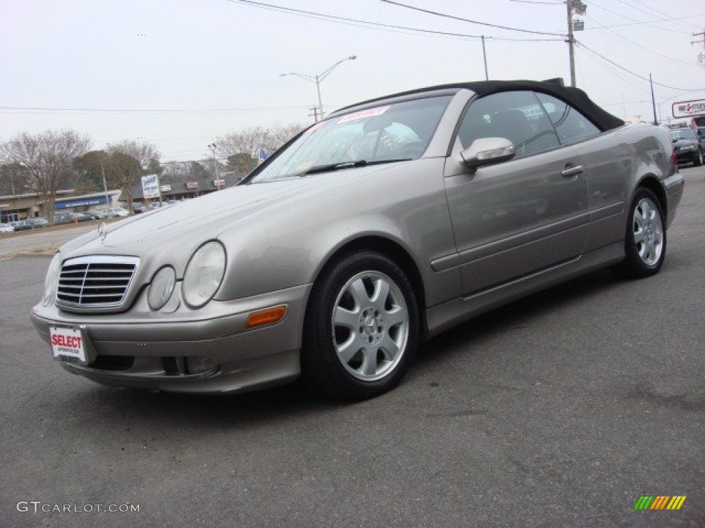 2003 CLK 320 Cabriolet - Pewter Silver Metallic / Charcoal photo #1