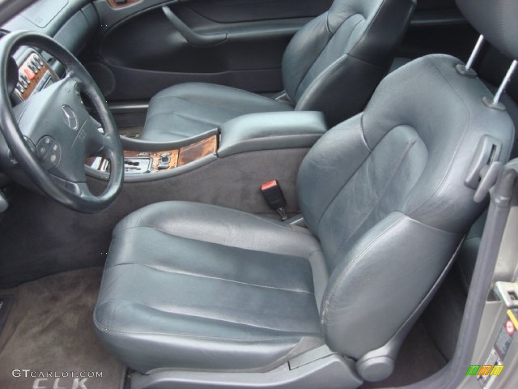 Charcoal Interior 2003 Mercedes-Benz CLK 320 Cabriolet Photo #60918439