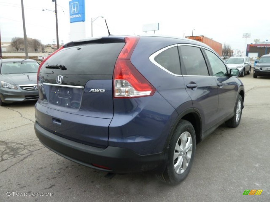 2012 CR-V EX-L 4WD - Twilight Blue Metallic / Gray photo #5