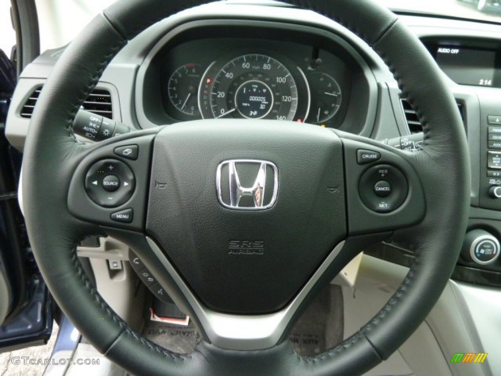 2012 Honda CR-V EX-L 4WD Gray Steering Wheel Photo #60919034