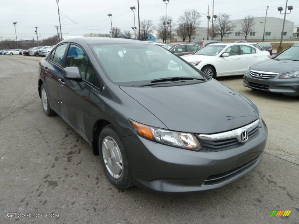 Polished Metal Metallic 2012 Honda Civic HF Sedan Exterior Photo #60919460