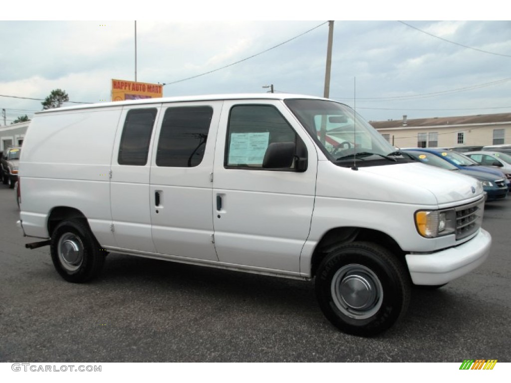 White 1995 Ford E Series Van E350 XL Cargo Van Exterior Photo #60919631