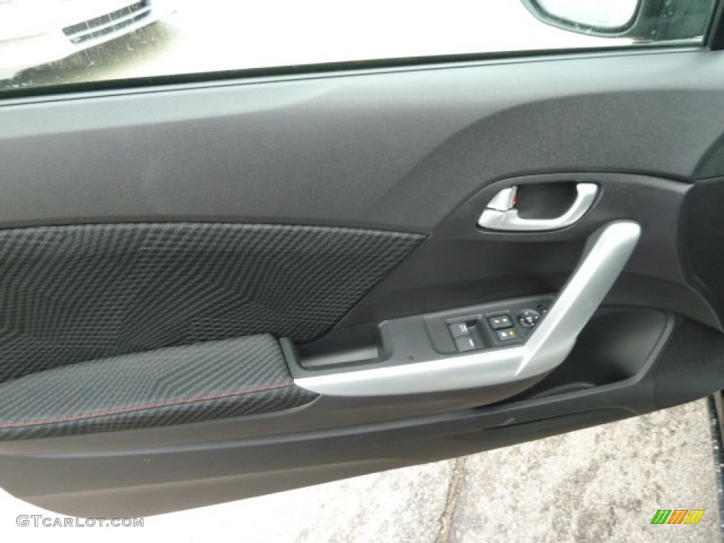 2012 Honda Civic Si Coupe Black Door Panel Photo #60919670