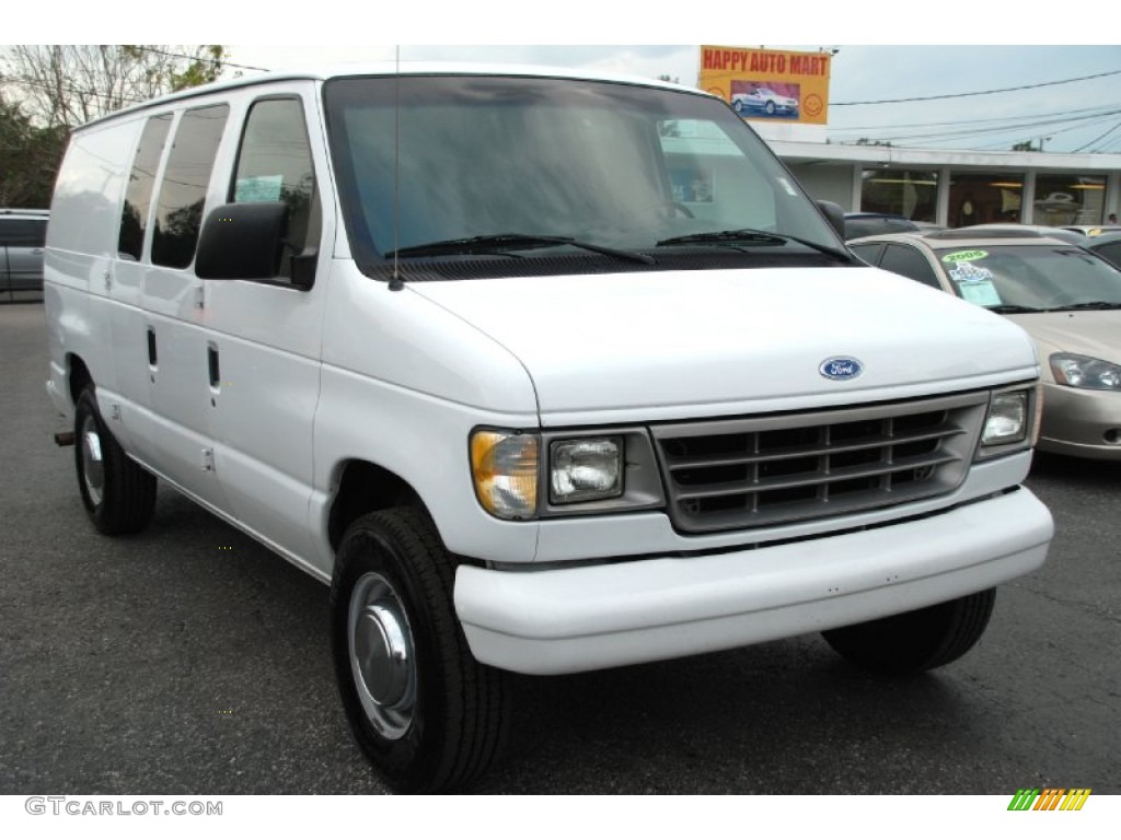 1995 E Series Van E350 XL Cargo Van - White / Grey photo #7