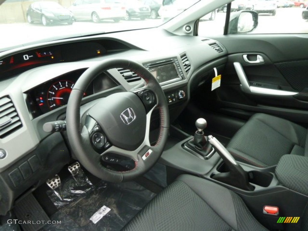Black Interior 2012 Honda Civic Si Coupe Photo #60919679 | GTCarLot.com