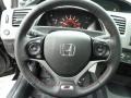 Black 2012 Honda Civic Si Coupe Steering Wheel