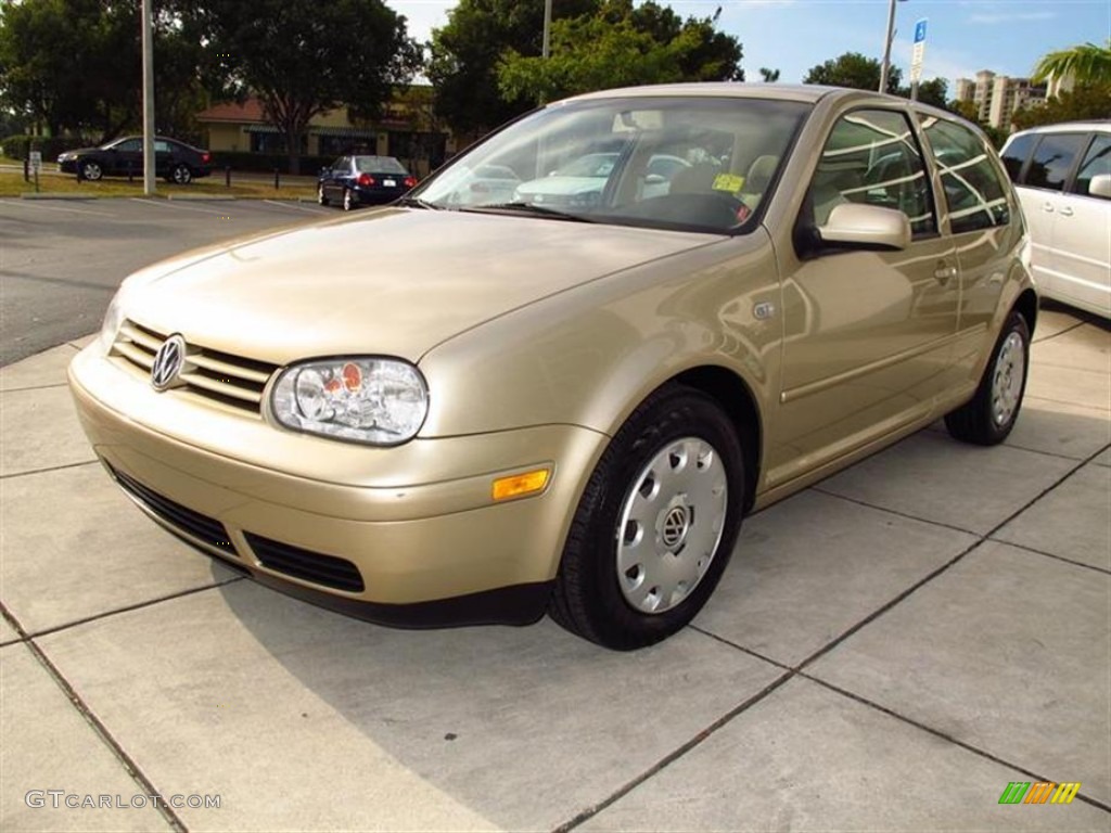 2003 Golf GL 2 Door - Mojave Beige / Beige photo #7