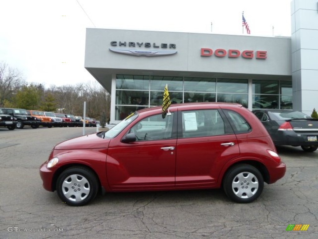 2007 PT Cruiser  - Inferno Red Crystal Pearl / Pastel Slate Gray photo #2