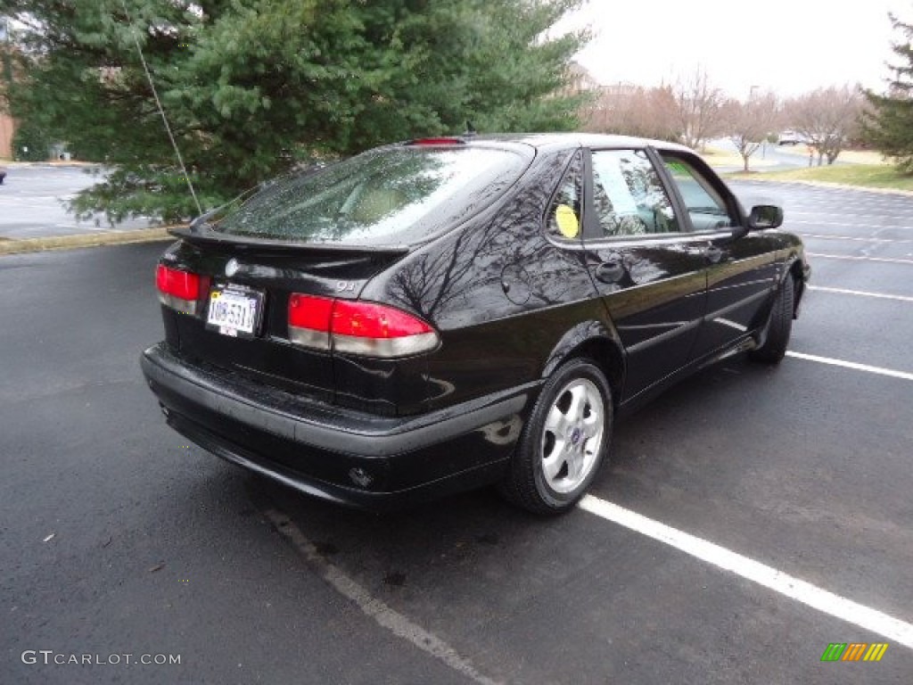 2001 9-3 SE Sedan - Black / Warm Beige photo #7