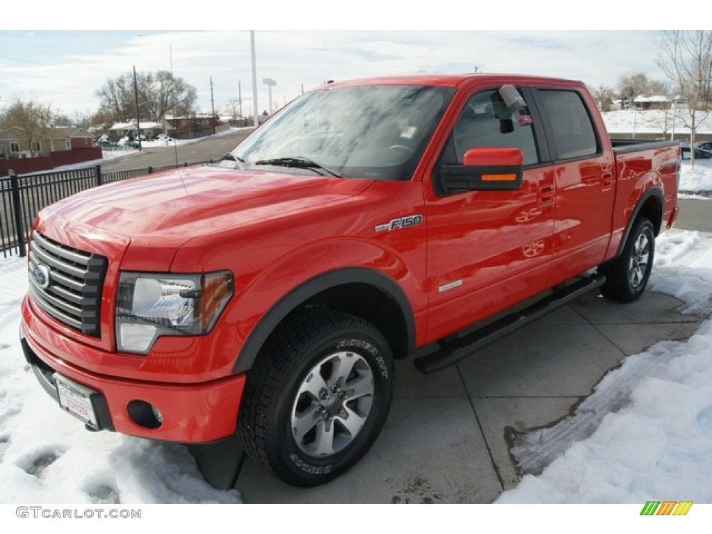 2011 F150 FX4 SuperCrew 4x4 - Race Red / Black photo #4