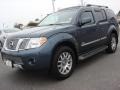 2008 Silverton Blue Nissan Pathfinder LE V8  photo #8