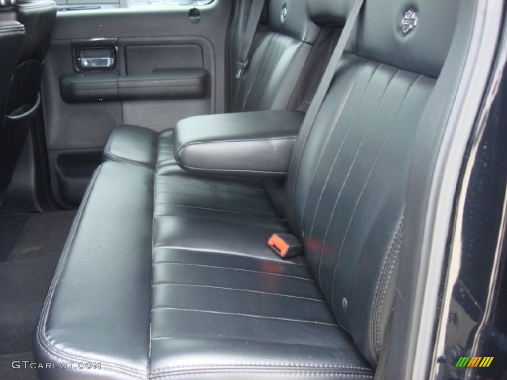 Black Interior 2007 Ford F150 Harley-Davidson SuperCrew 4x4 Photo #60923090