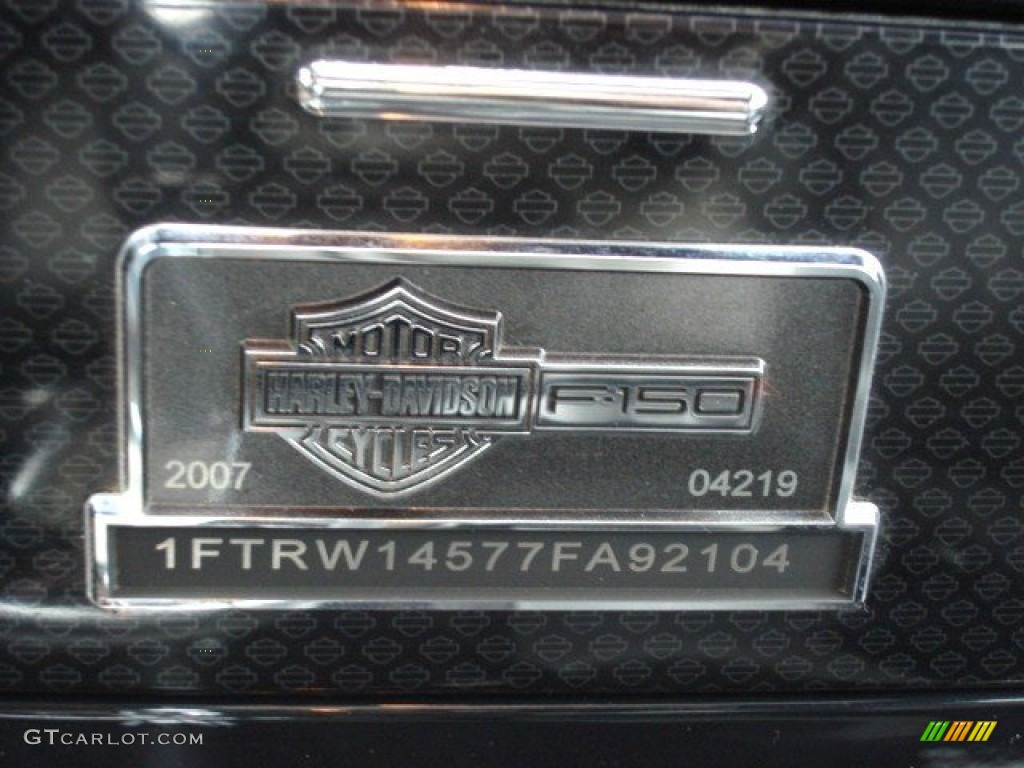 2007 Ford F150 Harley-Davidson SuperCrew 4x4 Marks and Logos Photo #60923153