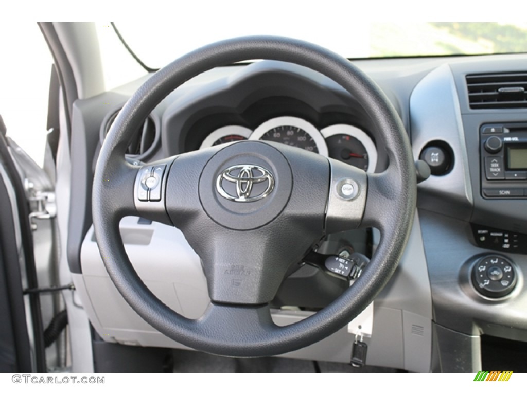 2012 Toyota RAV4 V6 4WD Ash Steering Wheel Photo #60923384