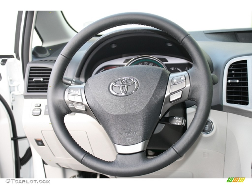 2012 Toyota Venza XLE AWD Ivory Steering Wheel Photo #60924278