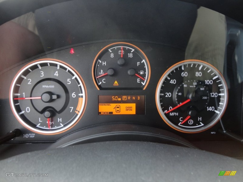 2012 Nissan Titan SV Crew Cab Gauges Photo #60925160