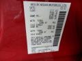 A20: Red Alert 2012 Nissan Titan SV Crew Cab Color Code