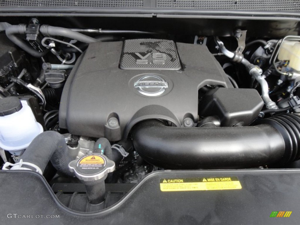 2012 Nissan Titan SV Crew Cab 5.6 Liter Flex-Fuel DOHC 32-Valve CVTCS V8 Engine Photo #60925487