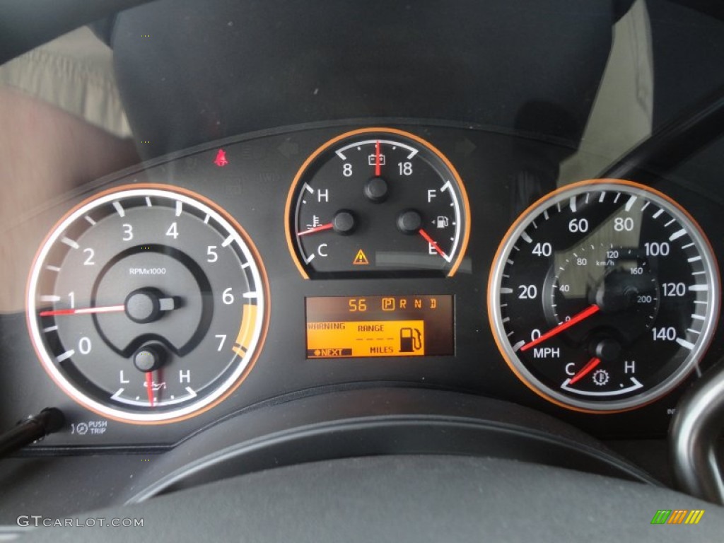 2012 Nissan Titan SV Crew Cab Gauges Photo #60925505
