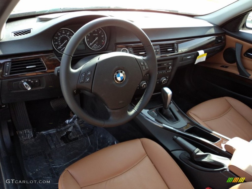 2011 3 Series 328i Sedan - Black Sapphire Metallic / Saddle Brown Dakota Leather photo #14