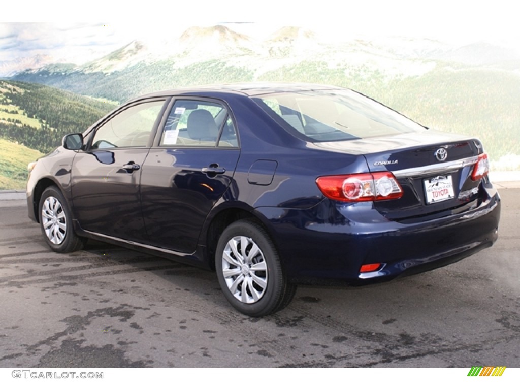 2012 Corolla LE - Nautical Blue Metallic / Bisque photo #3