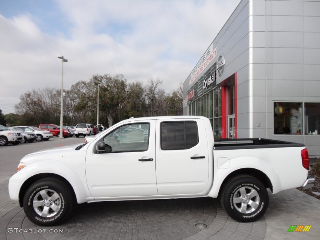 Avalanche White 2012 Nissan Frontier SV Crew Cab Exterior Photo #60925925