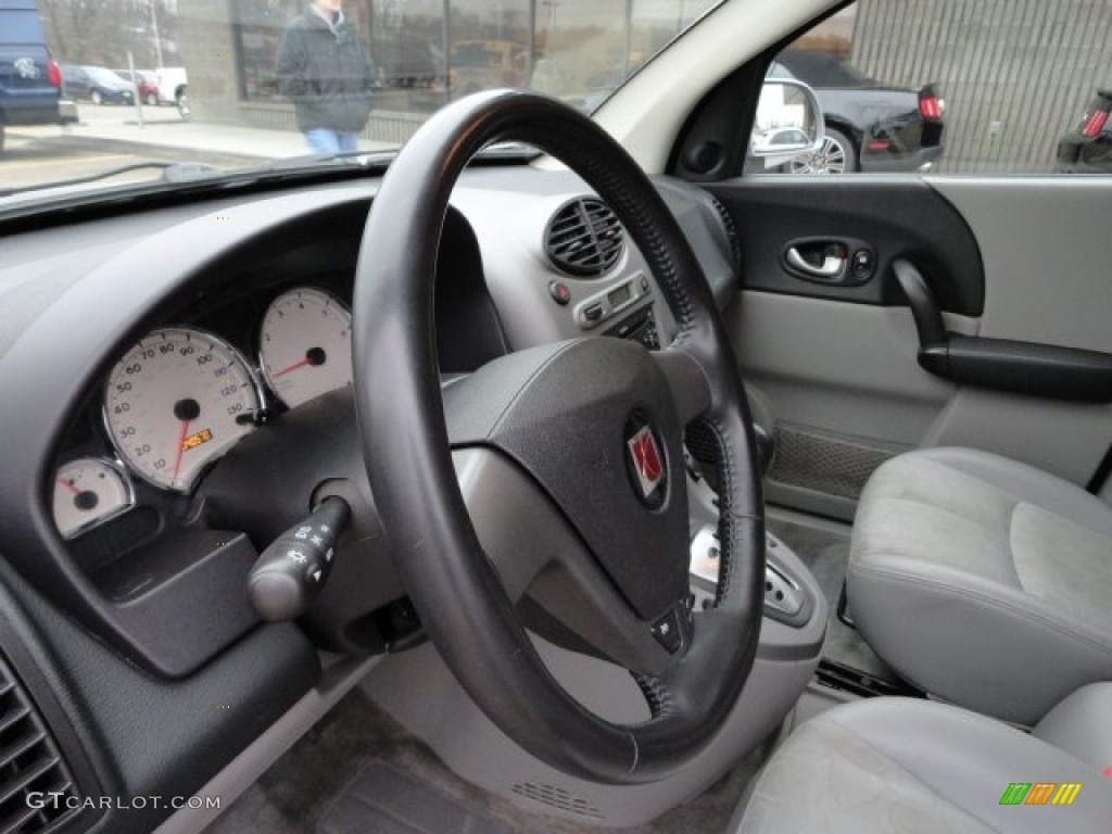 2005 Saturn VUE V6 AWD Gray Steering Wheel Photo #60925949