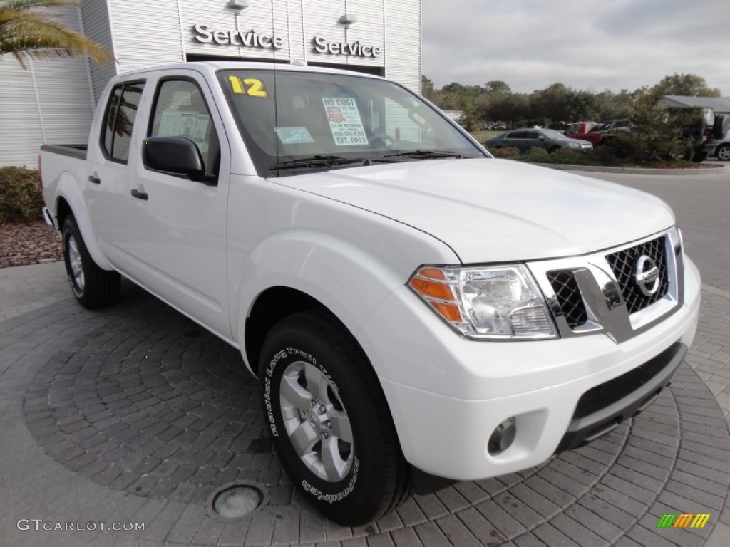 Avalanche White 2012 Nissan Frontier SV Crew Cab Exterior Photo #60925988
