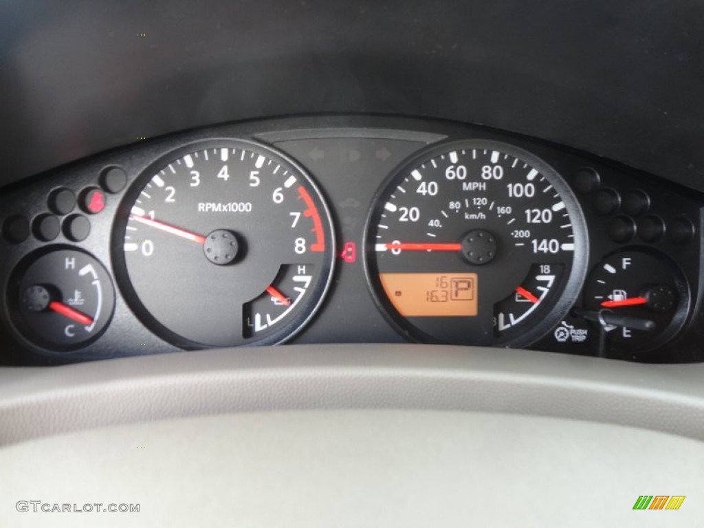 2012 Nissan Frontier SV Crew Cab Gauges Photo #60926036