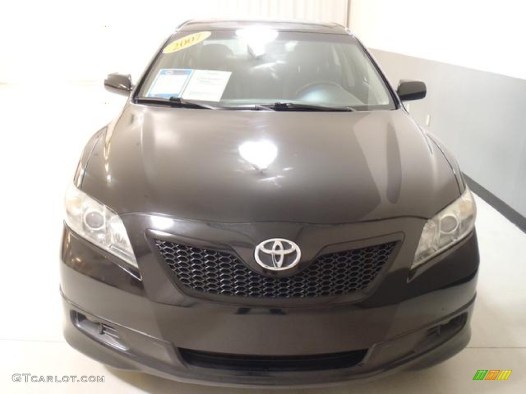 2007 Camry SE V6 - Black / Dark Charcoal photo #3