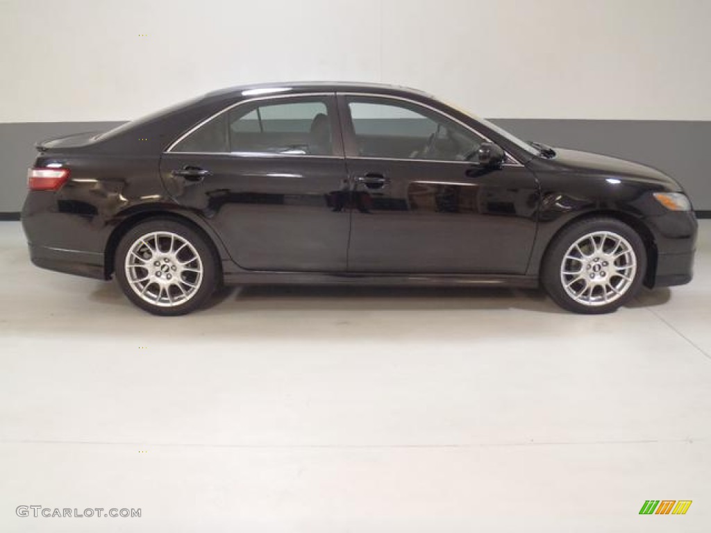 2007 Camry SE V6 - Black / Dark Charcoal photo #4