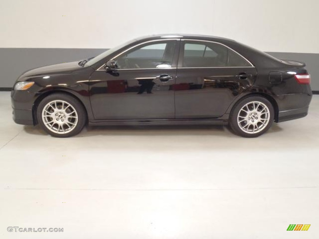 2007 Camry SE V6 - Black / Dark Charcoal photo #18