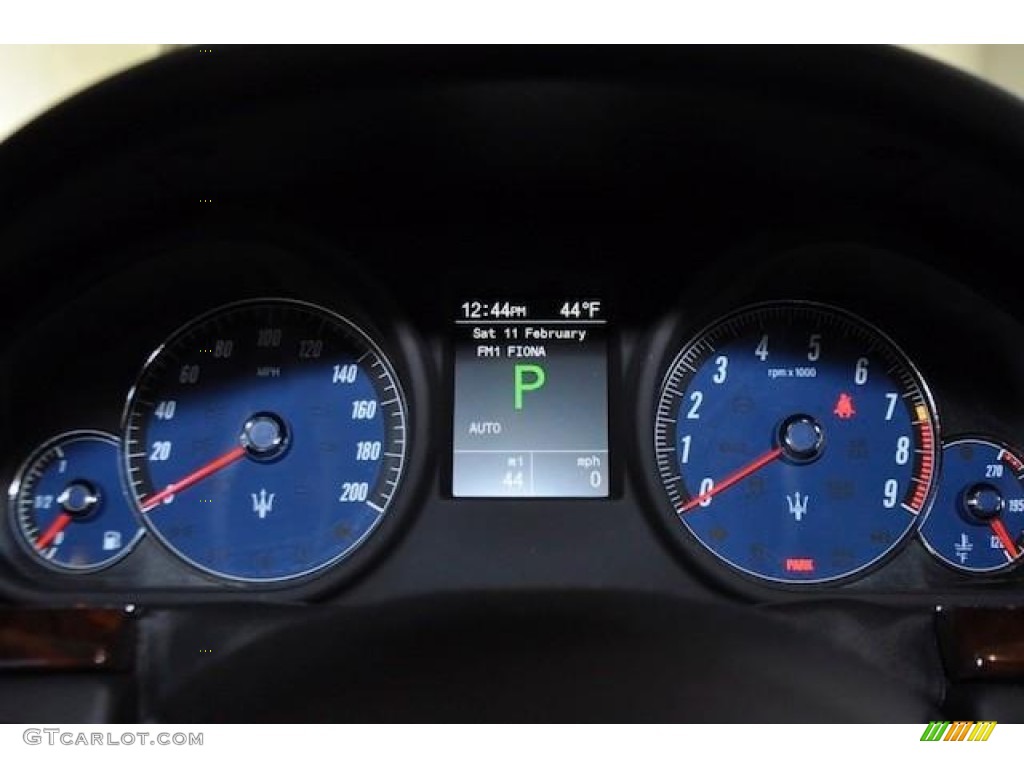 2012 Maserati GranTurismo S Automatic Gauges Photo #60927014