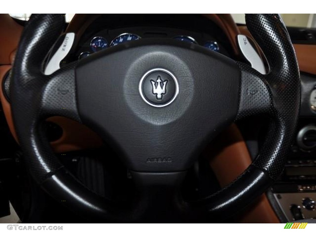 2005 Maserati GranSport Coupe Cuoio Steering Wheel Photo #60927269