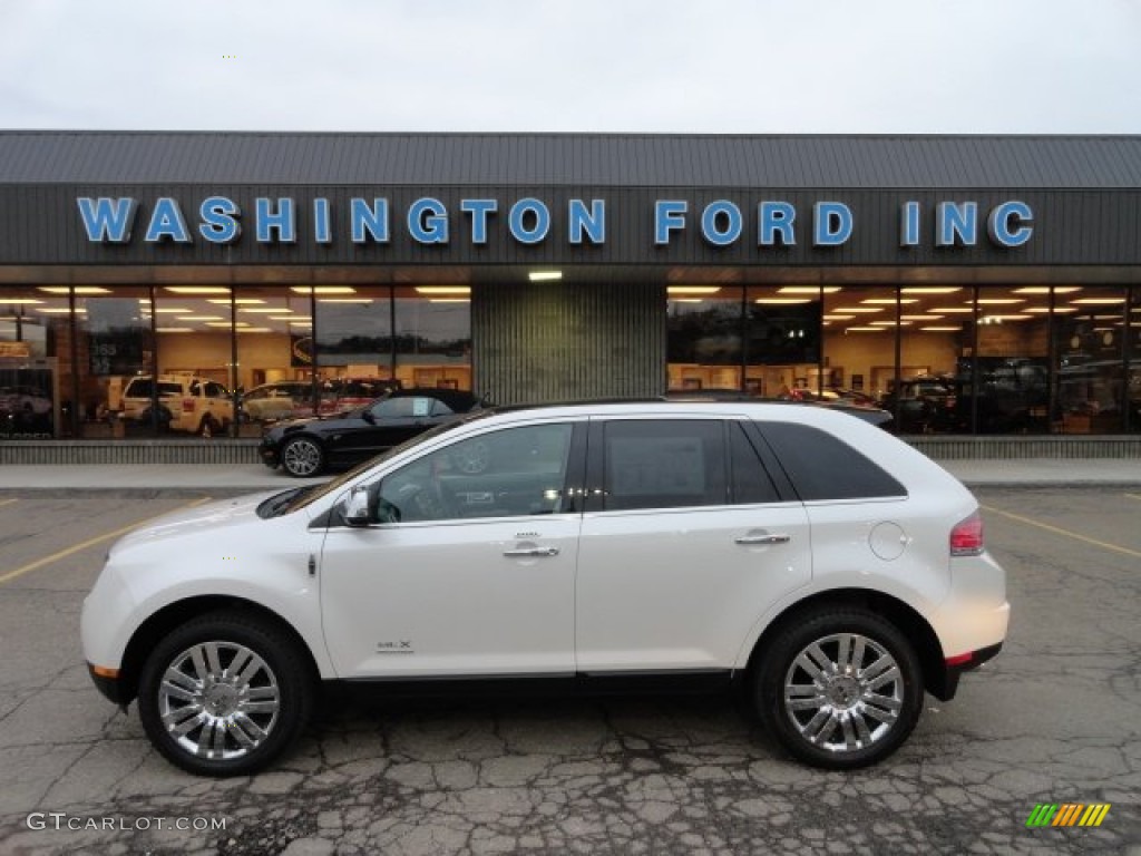 2010 MKX AWD - White Platinum Tri-Coat / Cashmere/Black photo #1