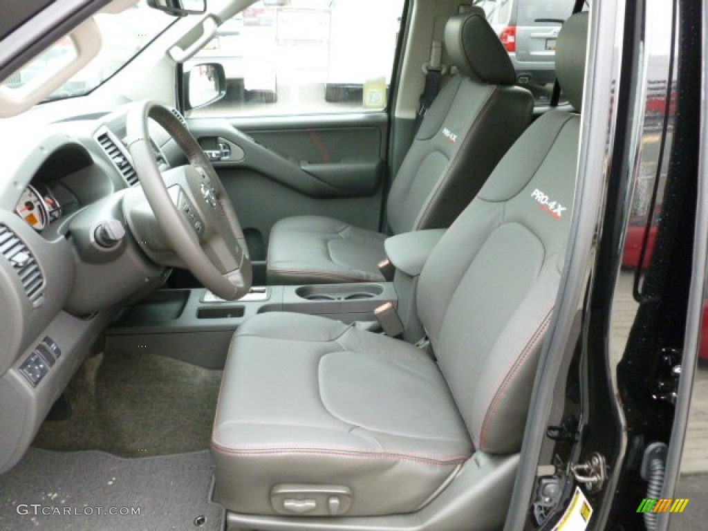 Pro 4X Graphite/Red Interior 2012 Nissan Frontier Pro-4X Crew Cab 4x4 Photo #60928154