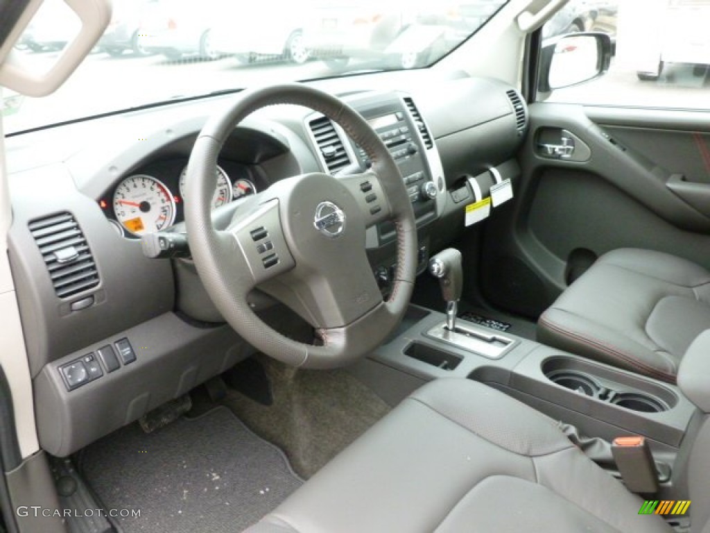 Pro 4X Graphite/Red Interior 2012 Nissan Frontier Pro-4X Crew Cab 4x4 Photo #60928160