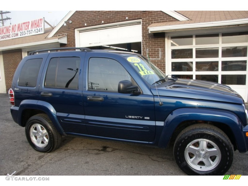 2002 Liberty Limited 4x4 - Patriot Blue Pearlcoat / Dark Slate Gray photo #2