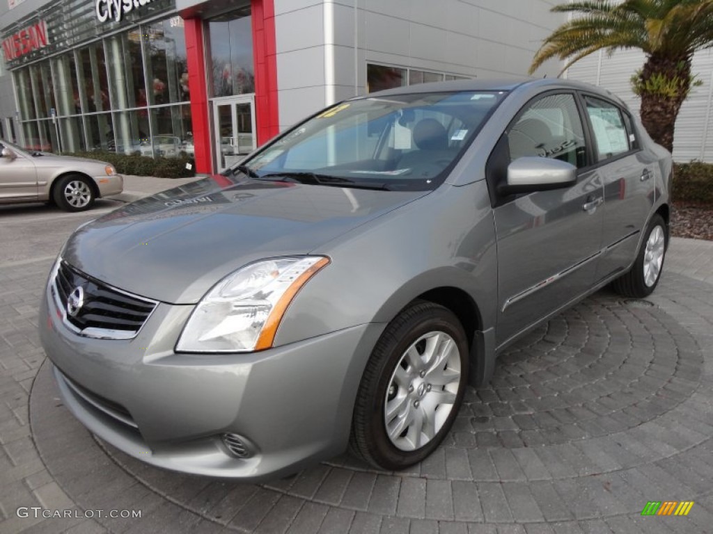 2012 Sentra 2.0 S - Brilliant Silver Metallic / Charcoal photo #1