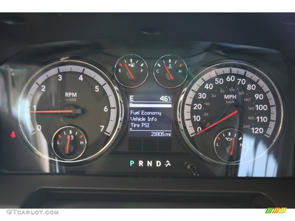 2010 Dodge Ram 1500 Laramie Crew Cab 4x4 Gauges Photo #60931805