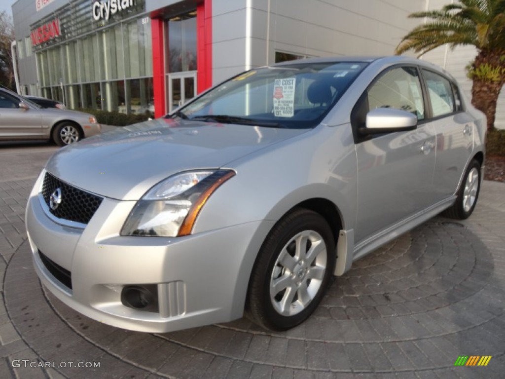 2012 Sentra 2.0 SR - Brilliant Silver Metallic / Charcoal photo #1