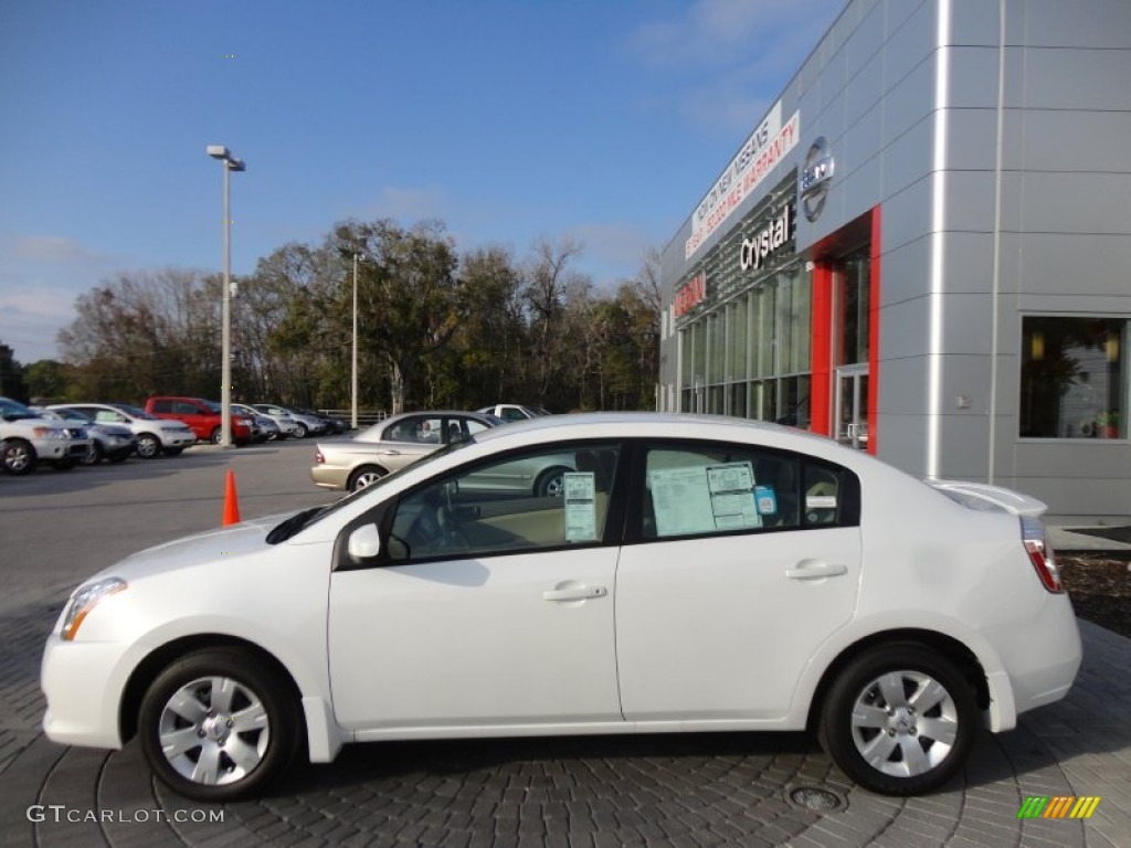 2012 Sentra 2.0 - Aspen White / Charcoal photo #2