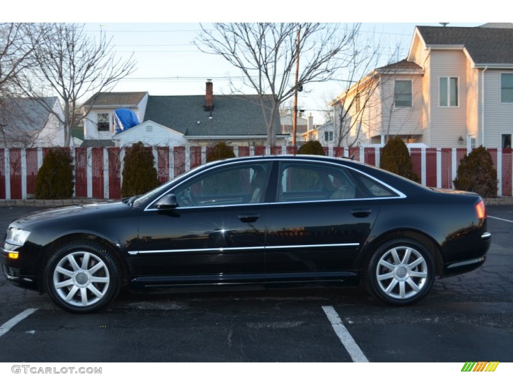 2005 A8 4.2 quattro - Brilliant Black / Black/Amaretto photo #4