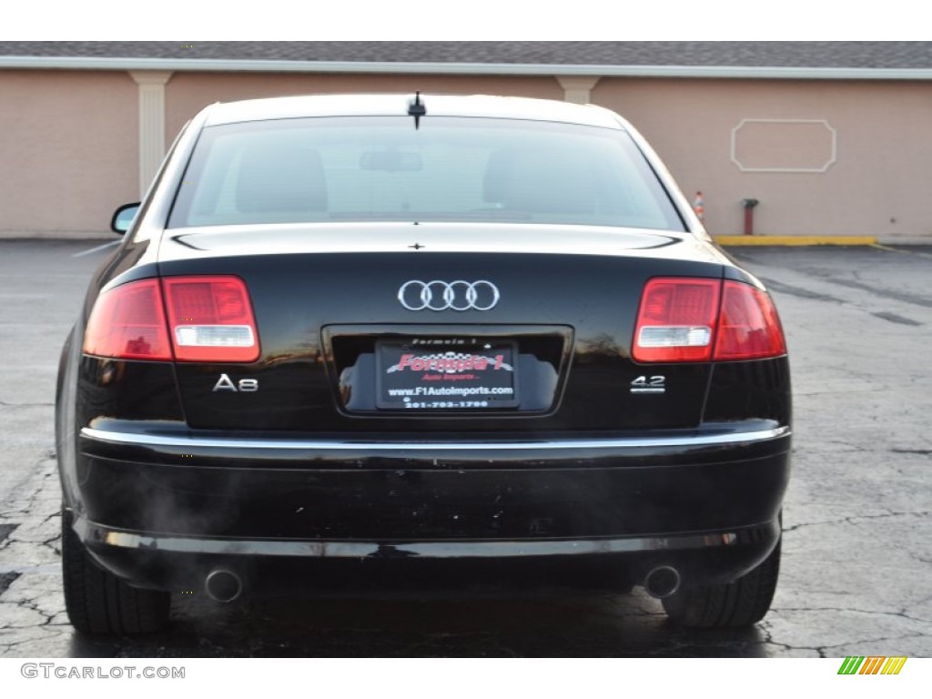 2005 A8 4.2 quattro - Brilliant Black / Black/Amaretto photo #6